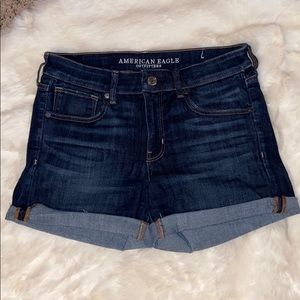 American Eagle Dark-wash Jean shorts